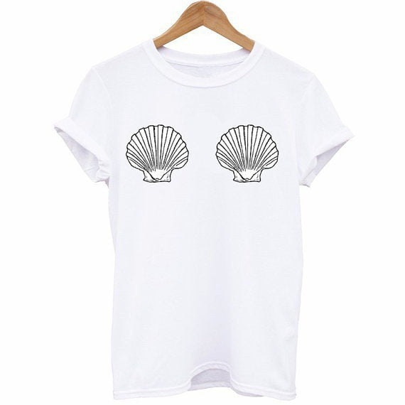 Cross Border Hot Sale Shell Couple Wear Short Sleeve