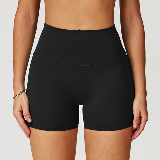 Nude Feel Yoga Shorts til kvinder Højtaljet Hurtigtørrende Tætsiddende
