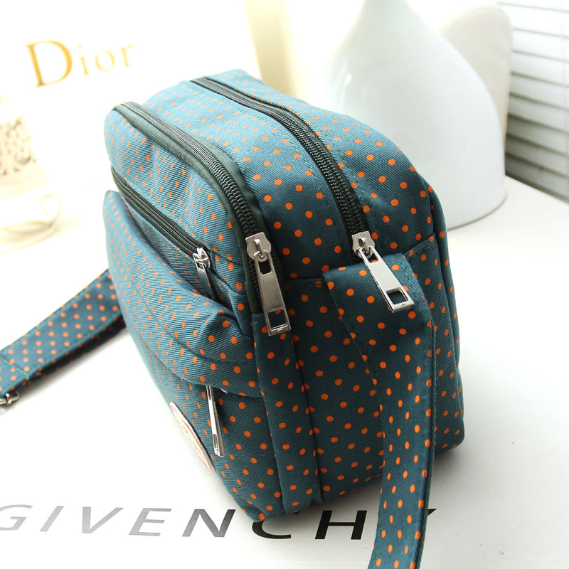 Nylon Cloth Crossbody One Shoulder Bag Casual Mobile Phone Change Women's Bag