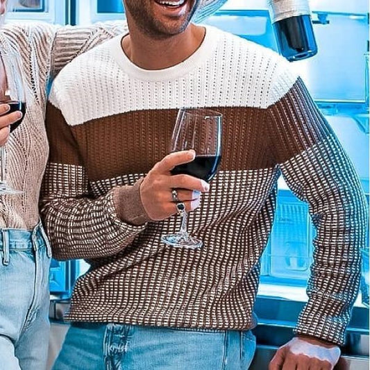 Men's White Brown British Style Fashion Casual