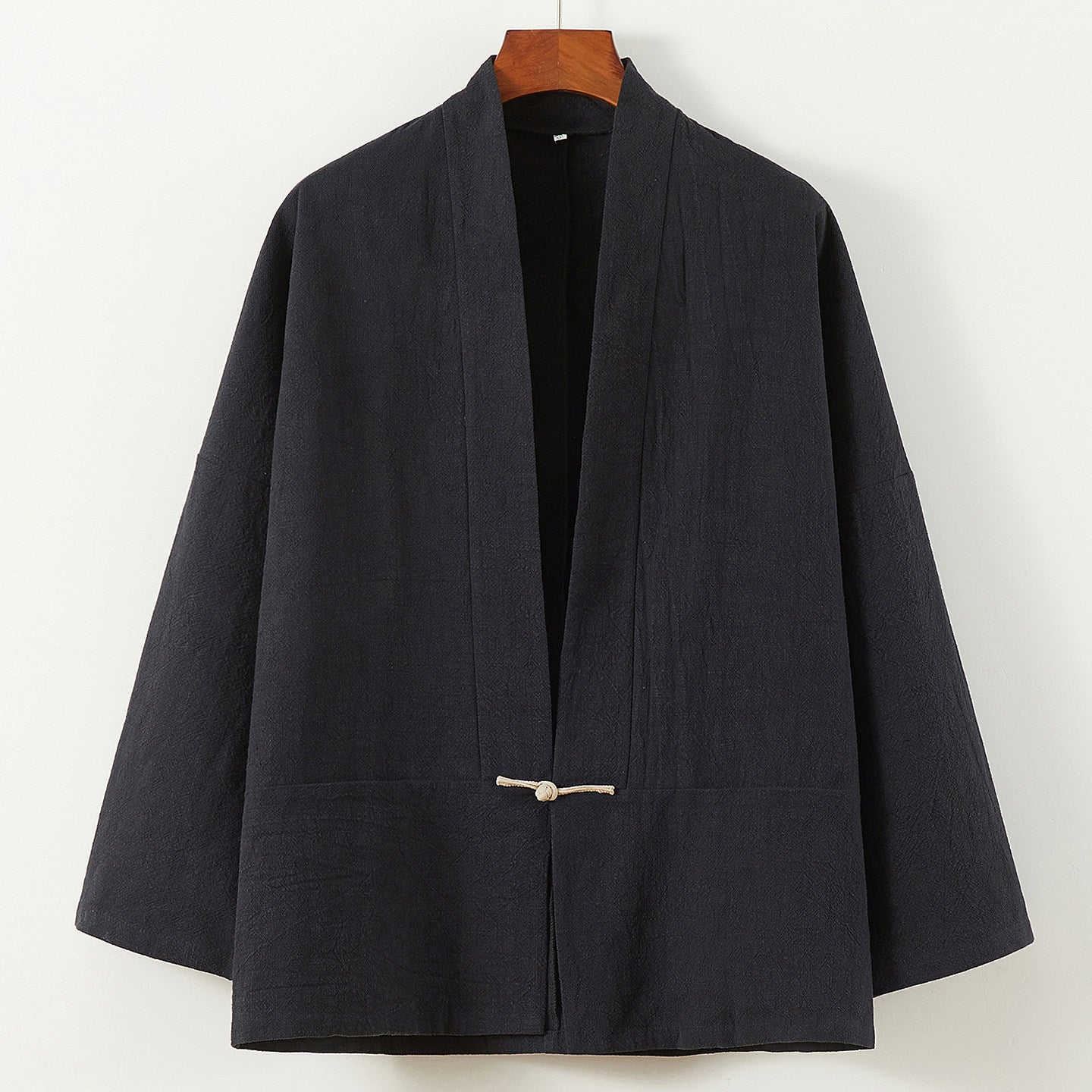 Chinese-style Tang Suit Jacket With Butterfly-knot Buttons And Wide Sleeves