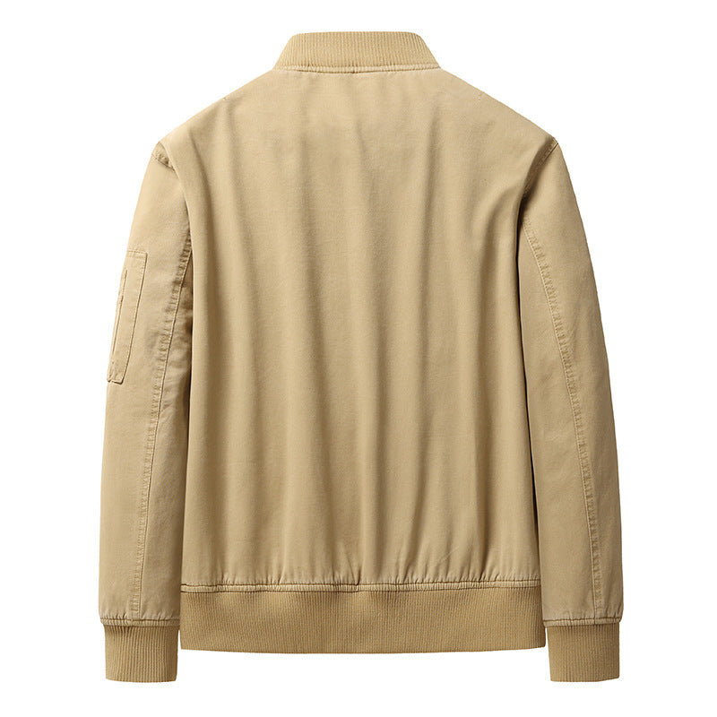 Men's Short Stand Collar Workwear Jacket