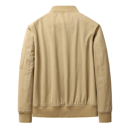 Men's Short Stand Collar Workwear Jacket