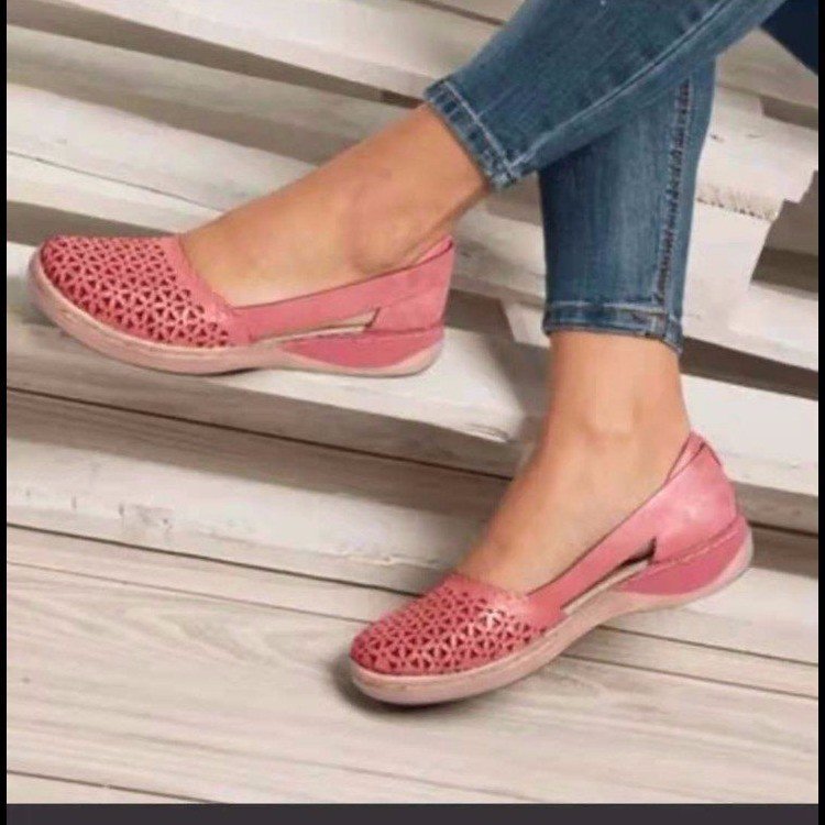 Lukong summer breathable sandals flat shoes