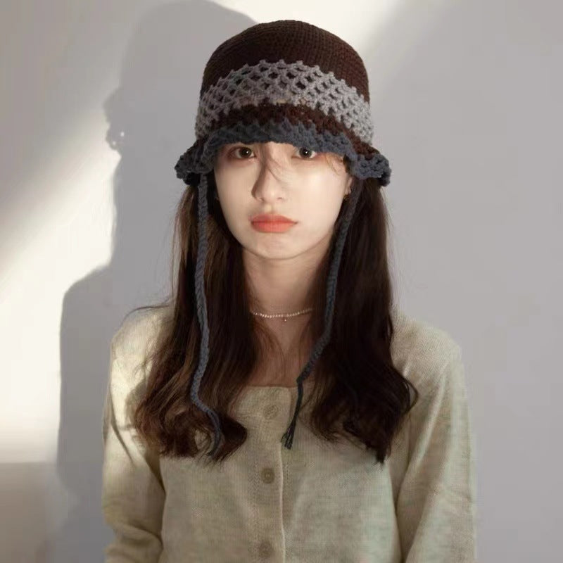Women's Korean Style Trendy Hollow Concave Fisherman Hat