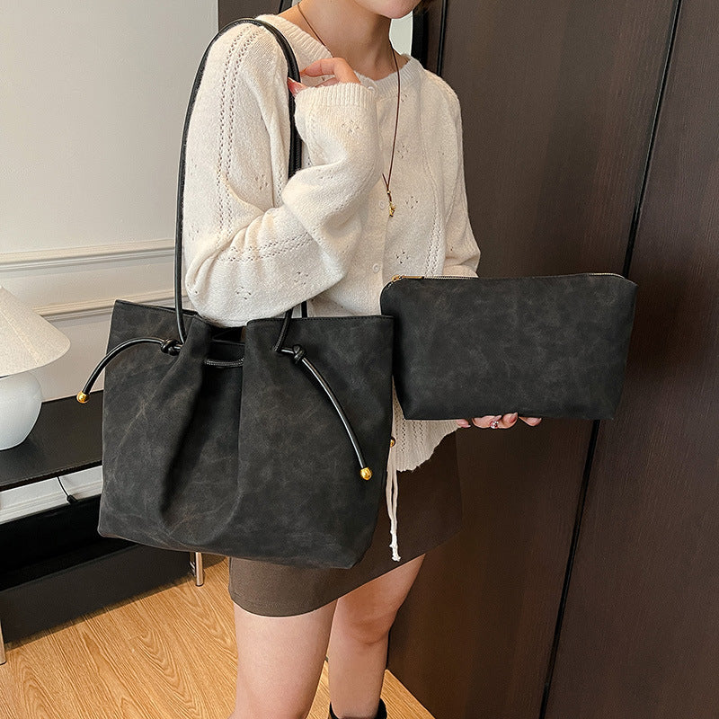 Vintage Commuter Tote Bag With Large Capacity For Women