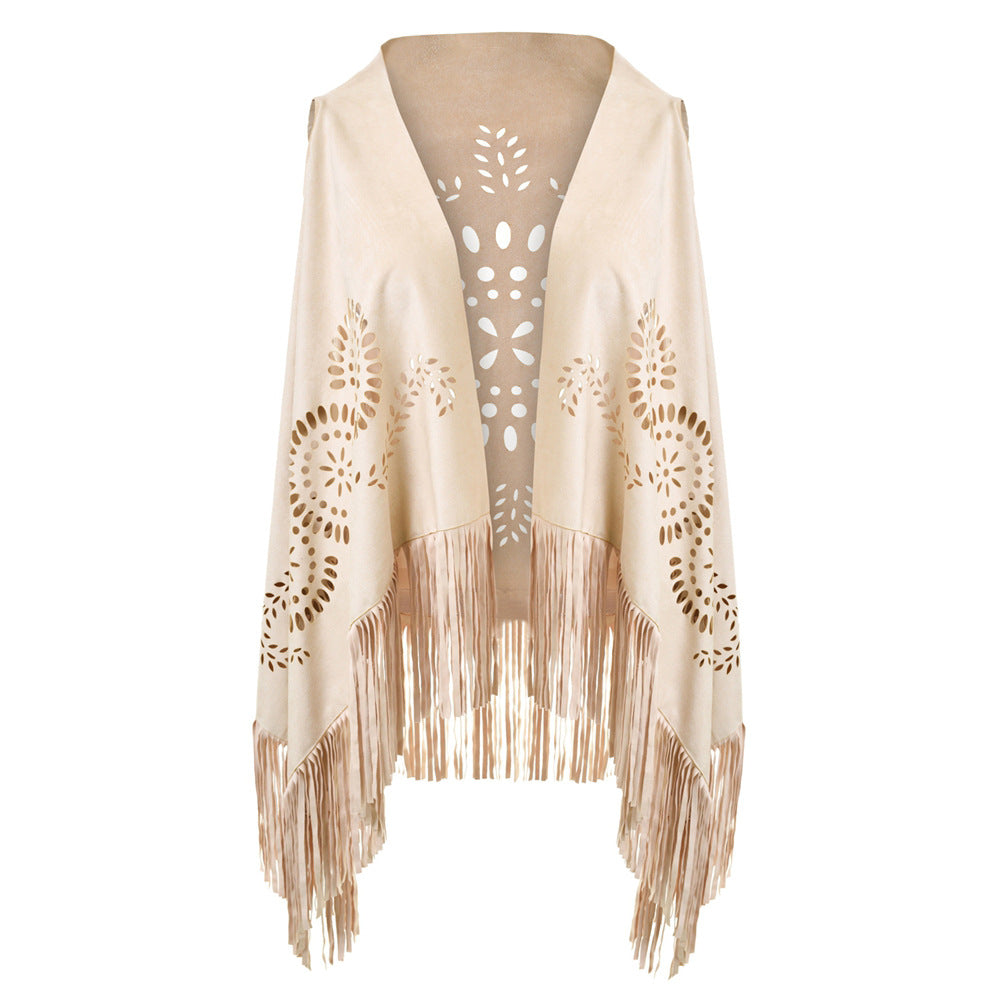 Variety Of Fashion Vest Europe And The United States Korean Style Hollow Shawl