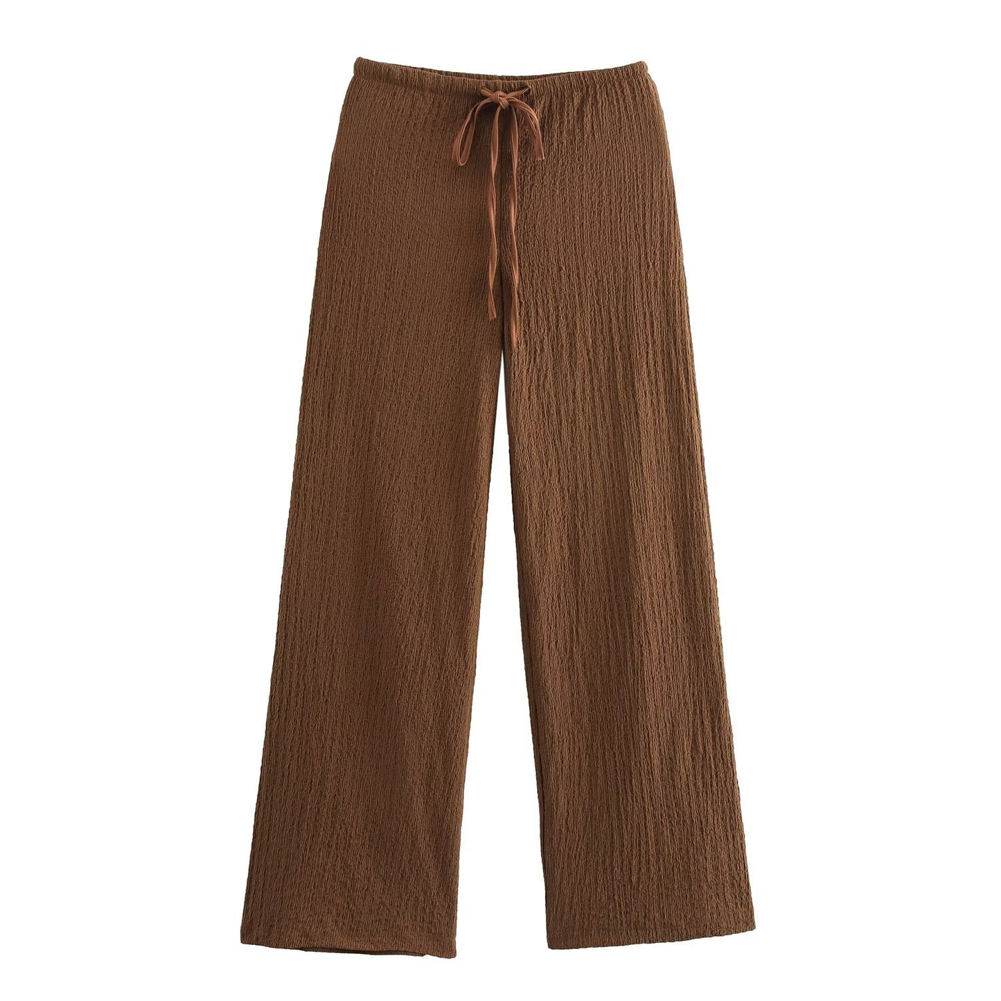 Texture Vest Top Texture Straight-leg Pants Suit