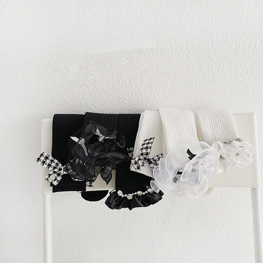 Lolita College Style Girls New Bow Lace Socks