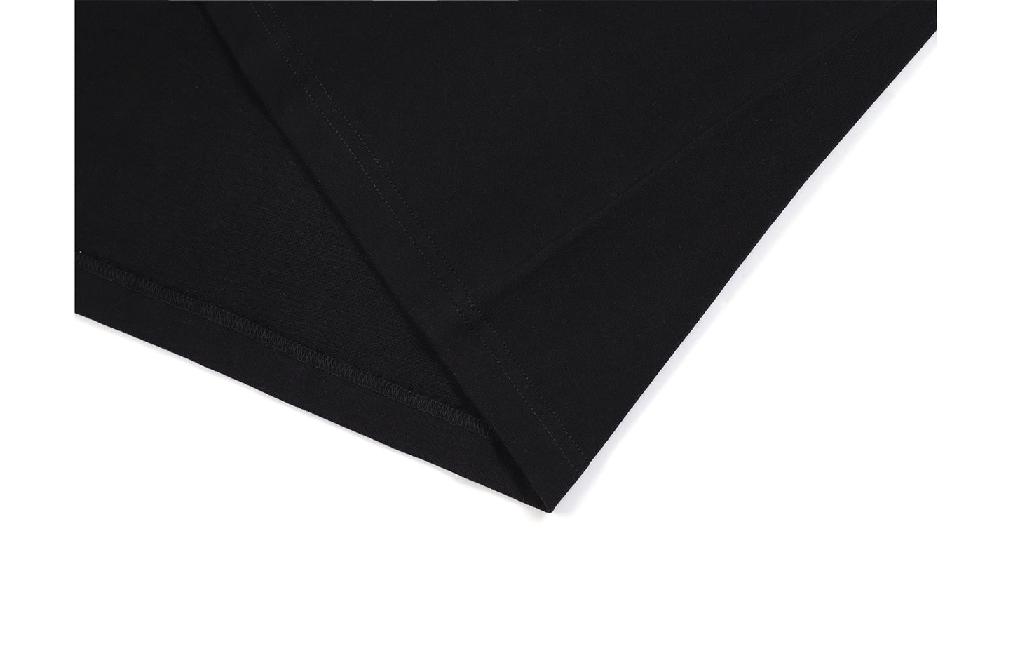 Solid Color Loose Couple Black And White Round Neck Bottoming Shirt