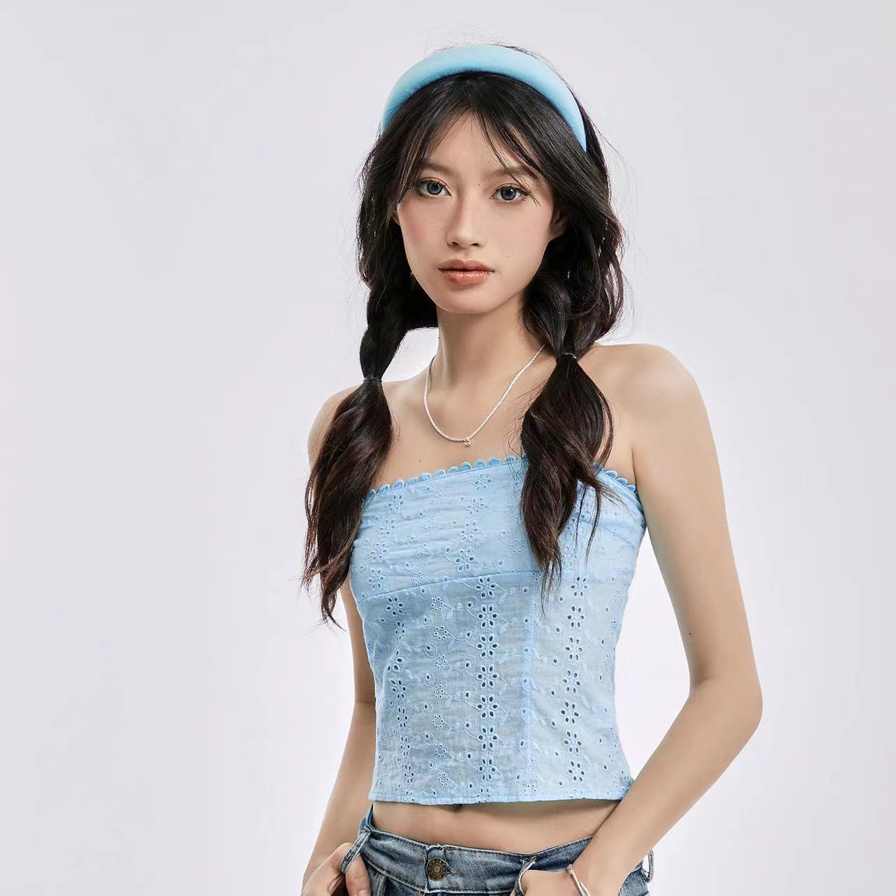 Women's Y2g Navel Strapless Vest