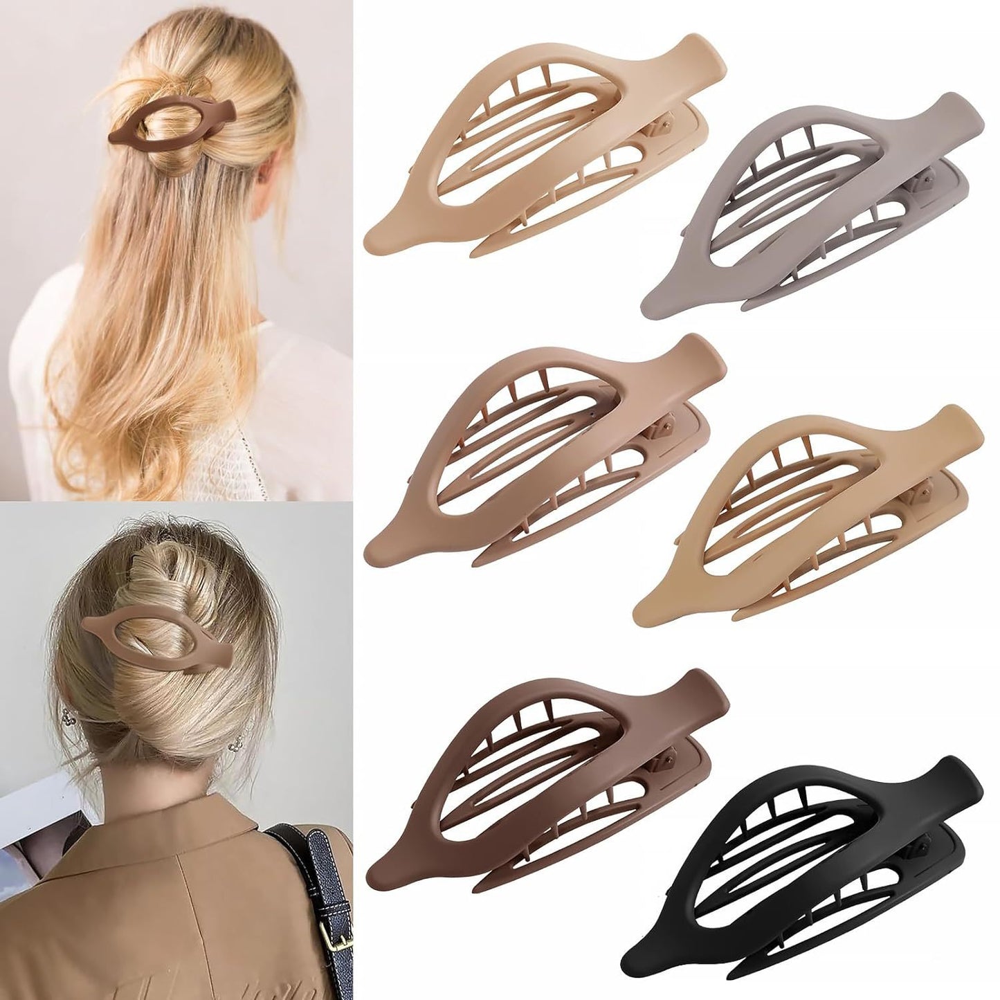 Women's Portable And Simple Plastic Frosted Grip