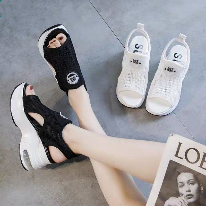 Platform Wedge Casual Flyknit Sports Sandals