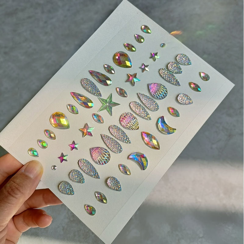 Comes With Sticky Pearl Stick-on Crystals Transparent Photo Shoot