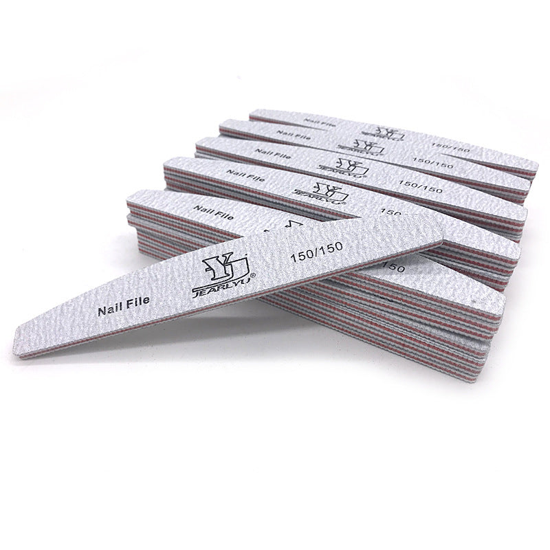 High Quality Double-sided Half-month Nail File Strip Manicure Implement