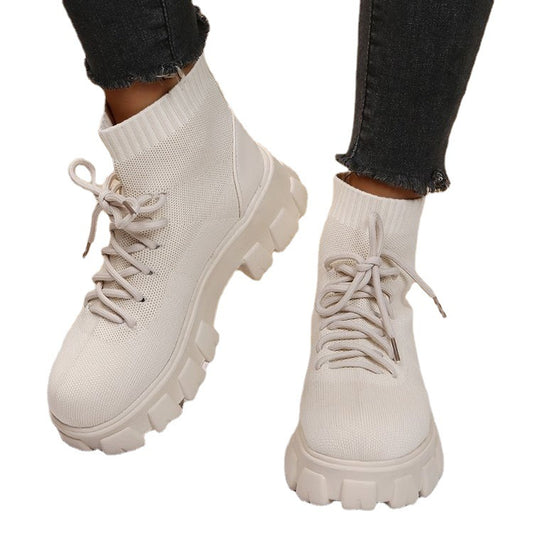 Simple British Style Flying Thin Martin Boots