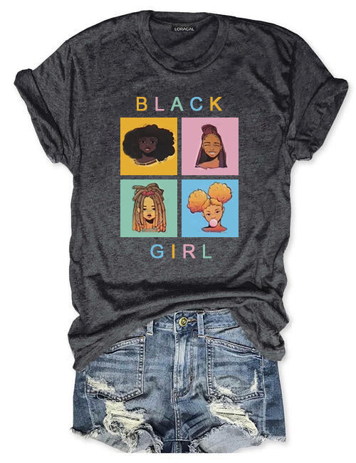 European And American Digital 3D Printing Women's Street T-shirt