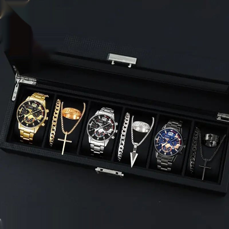 Men's Watches  Fashionable Multi-color Assortment Of Quartz Men's Watches 12-set