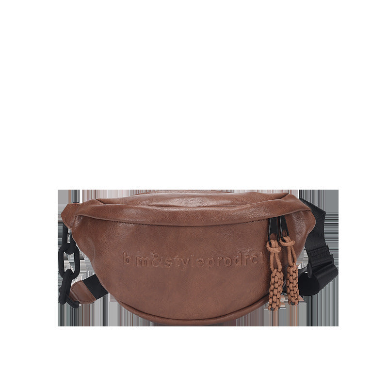 Acrylic Chain Stitching Waist Bag Shoulder Crossbody Couple Style