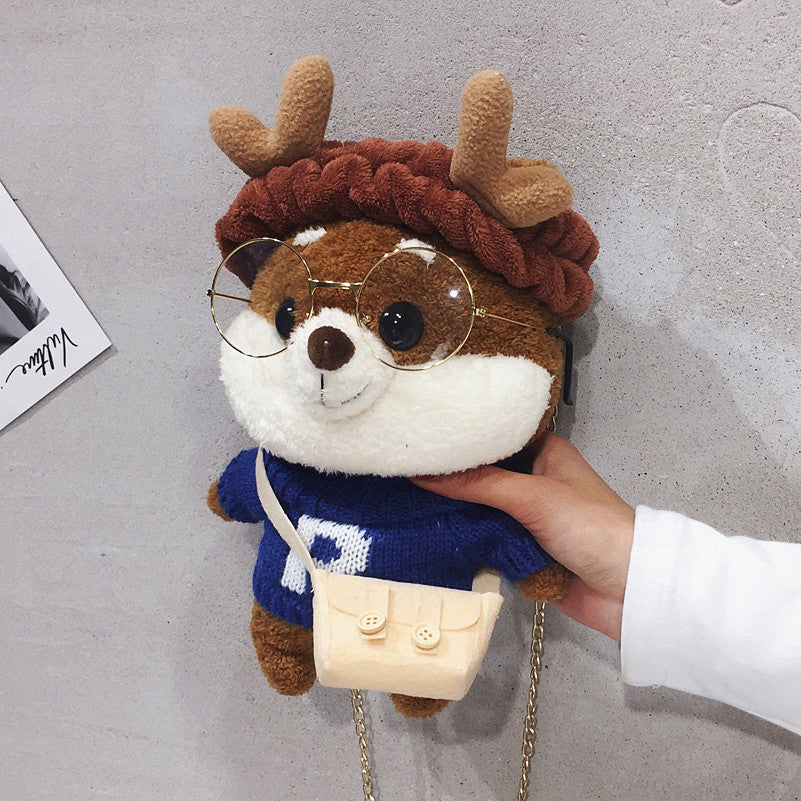 Popular New High-quality Texture Cute Plush Messenger Bag