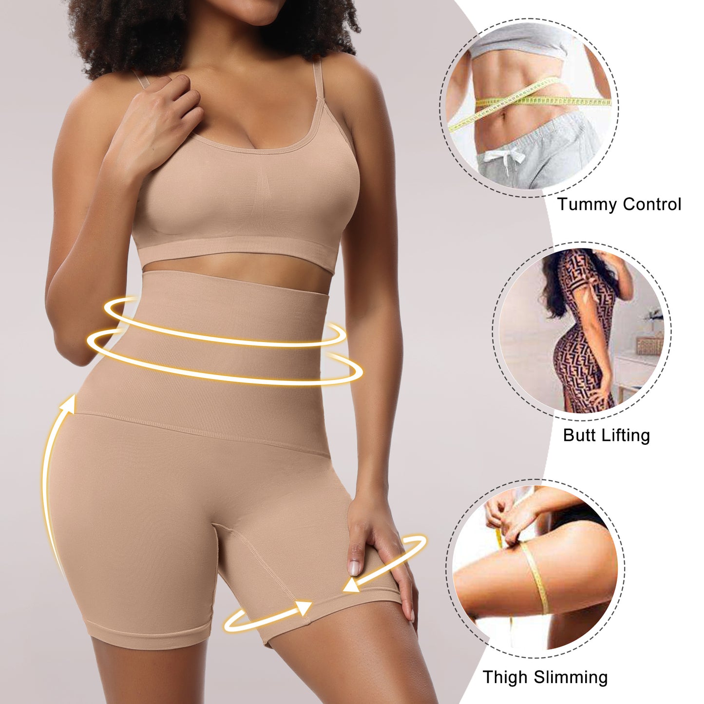 Enhanced Version Received Belly High Waist Safety Corset Without Curling Shaping Pants