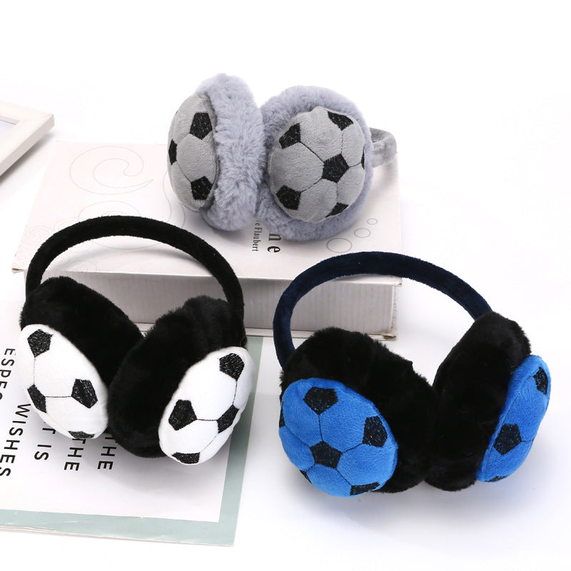 Earmuffs Warm Winter Cute Football Warm Set For Women