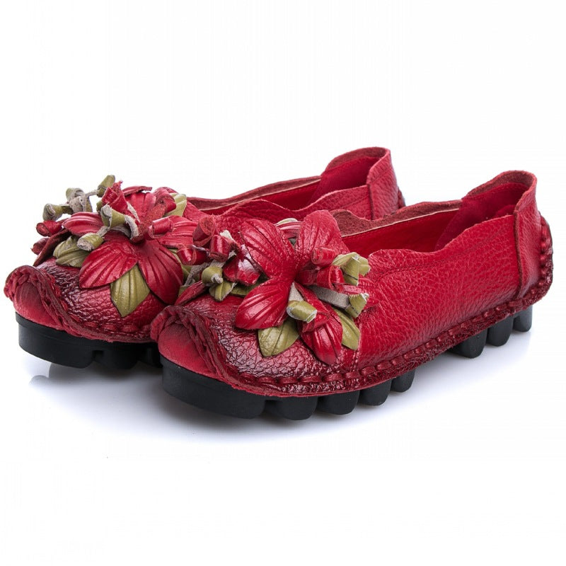 Women's Soft Sole Shallow Mouth Flat Maternity Shoes