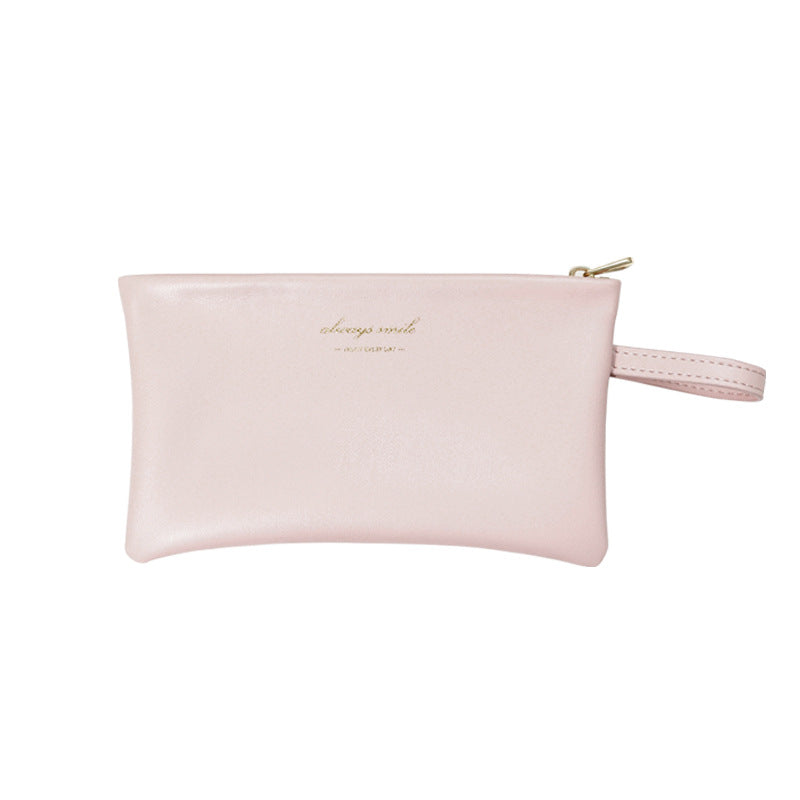 Soft Leather Mini Carry-on Storage Portable Cosmetic Bag