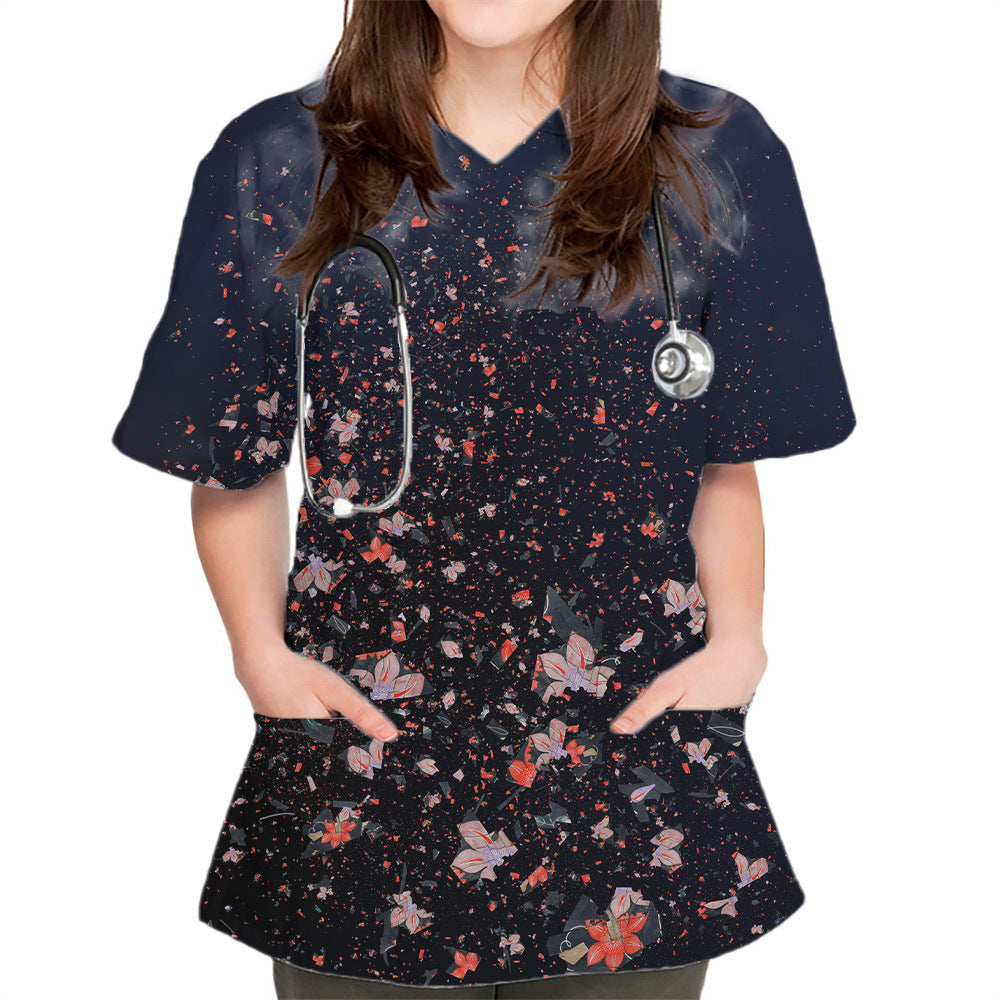 3DV Collar Comfort And Casual Cloth For Nursing Workers