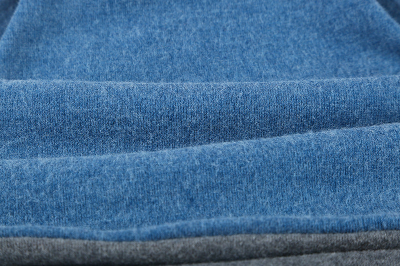 Color Matching Windproof Pullover  In Autumn And Winter