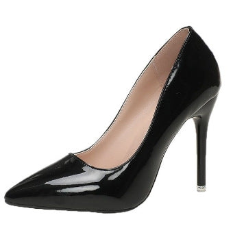Women's Fashion Patent Leather Plus Size High Heels