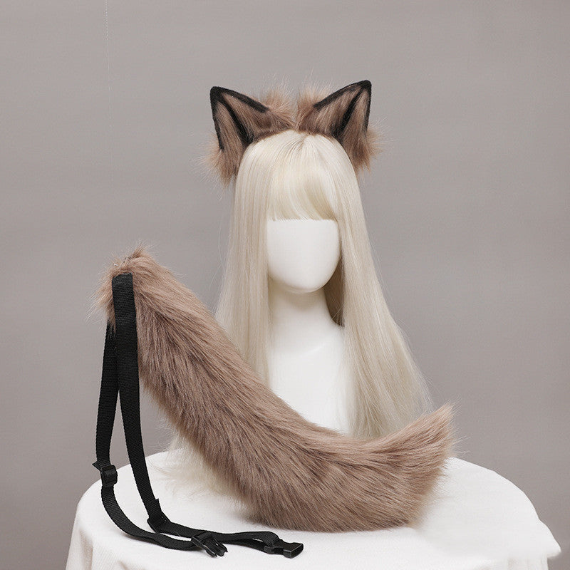 One Piece Dropshipping Handmade JK Headdress Lolita Headband Line Winder Fenille Cosplay Animal Ears Beast Tail Suit
