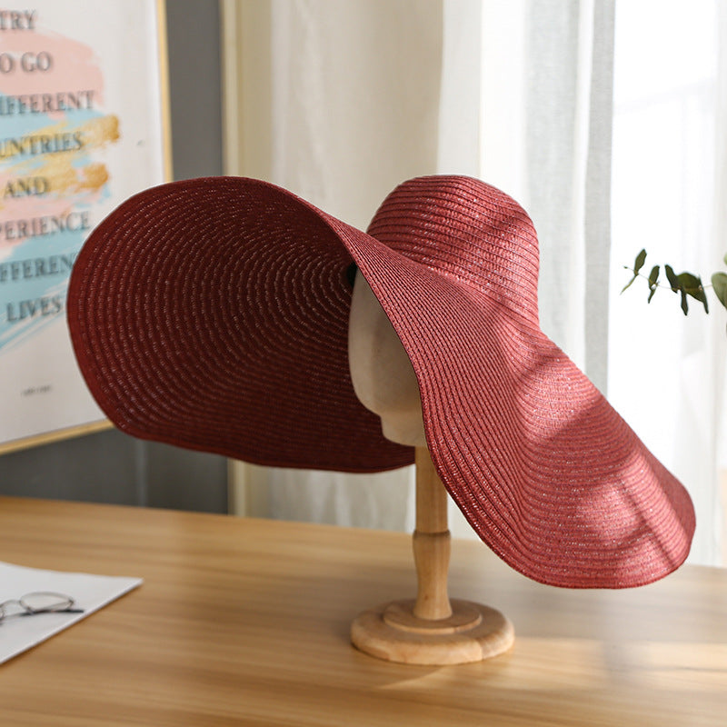 Women's Casual Large Brim Light Board Sunshade Hat
