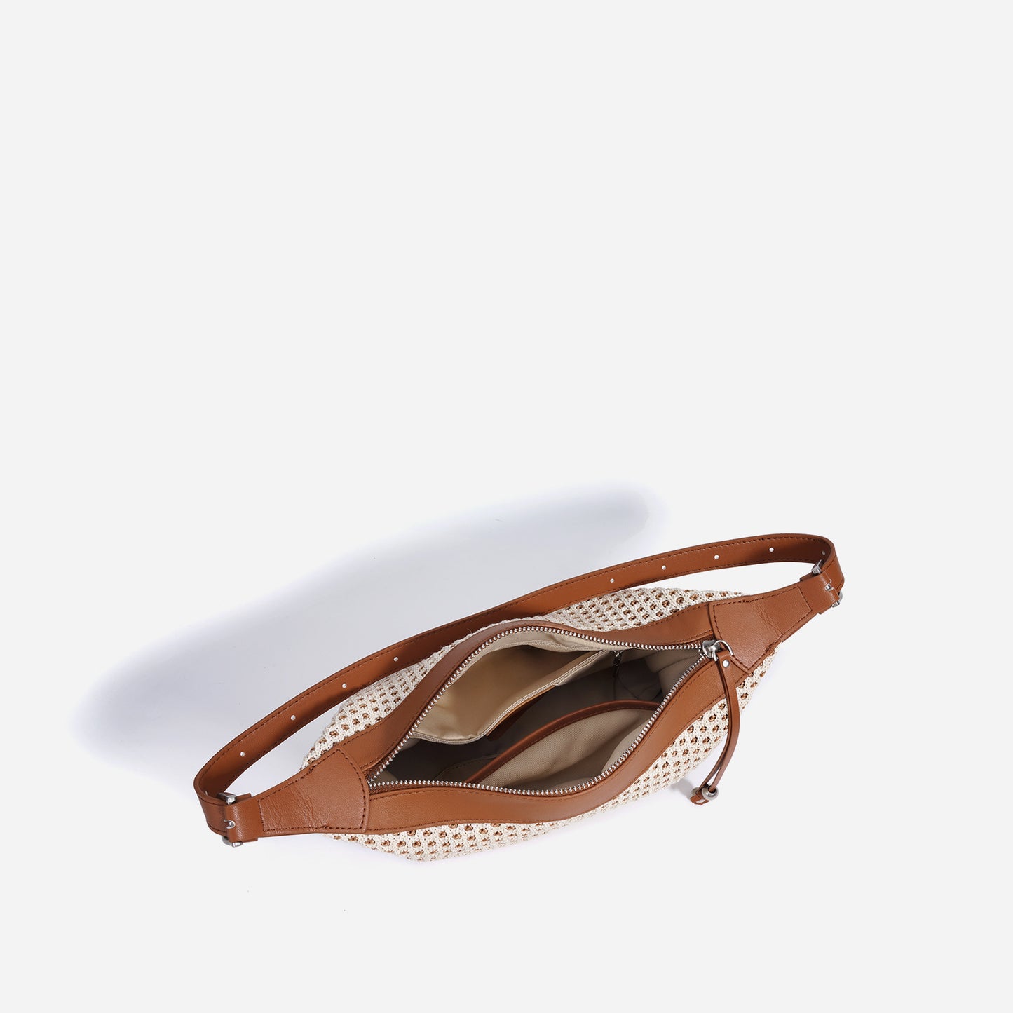 Fashion Retro Straw Woven Dumpling Bag Versatile Large Capacity Shoulder Bag
