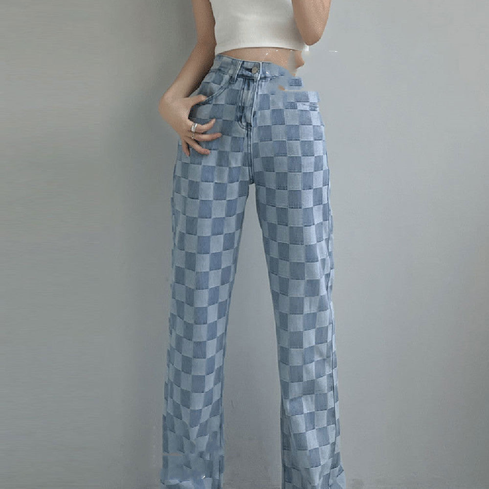 Vintage High-waisted Slim Casual Pants