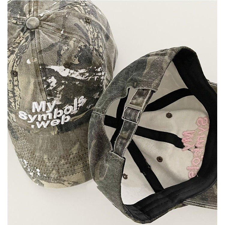 Summer Niche Retro Camouflage Tactical Baseball Cap For Women