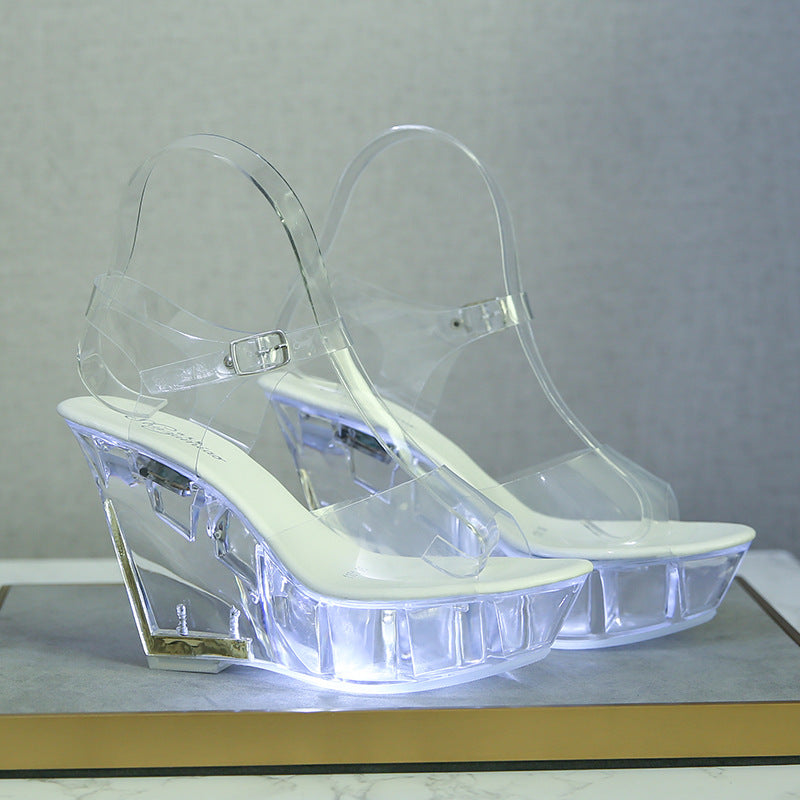 Pole Dance Crystal Bottom Women's Large Size Shoes