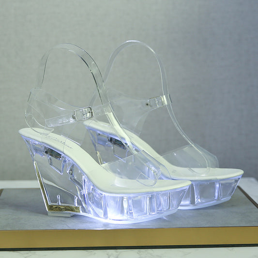 Pole Dance Crystal Bottom Women's Large Size Shoes