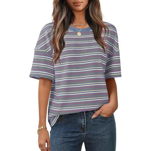 Fashion Casual All-matching Comfortable Short Sleeve Round Neck T-shirt