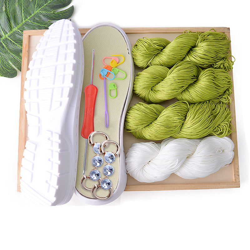 Handwoven Coconut Sole Hollow Thread Hook Material Bag