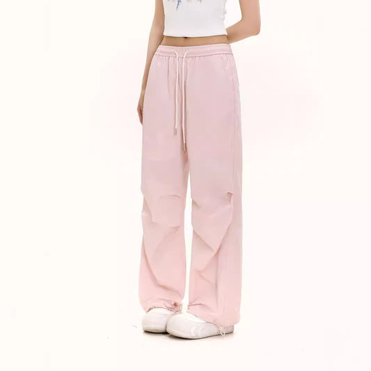 Women's Loose Low Waist Wide Leg Trousers