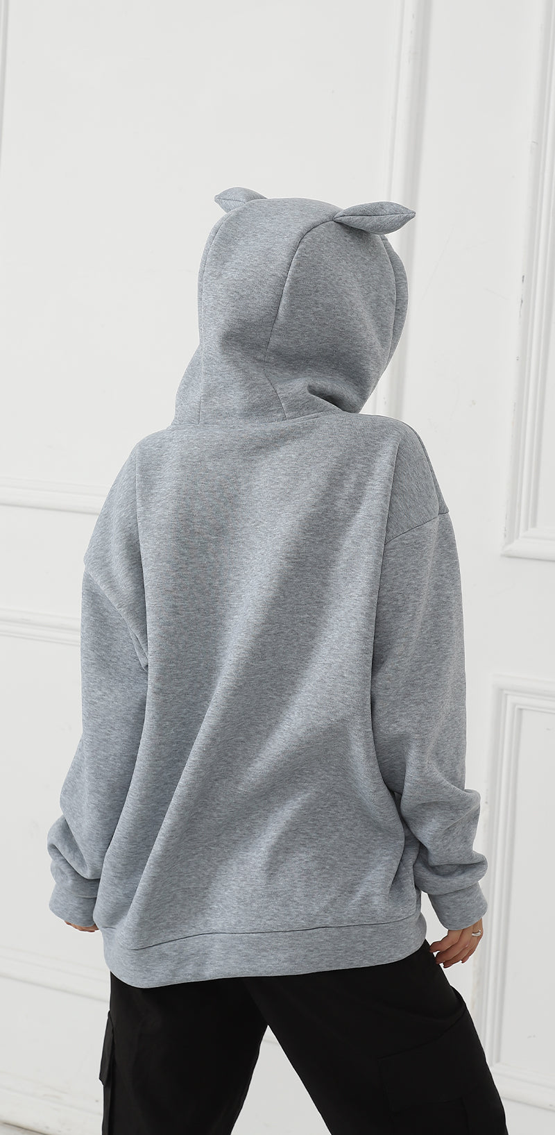 Dame Moderigtig Casual Langærmet Trøje med Print