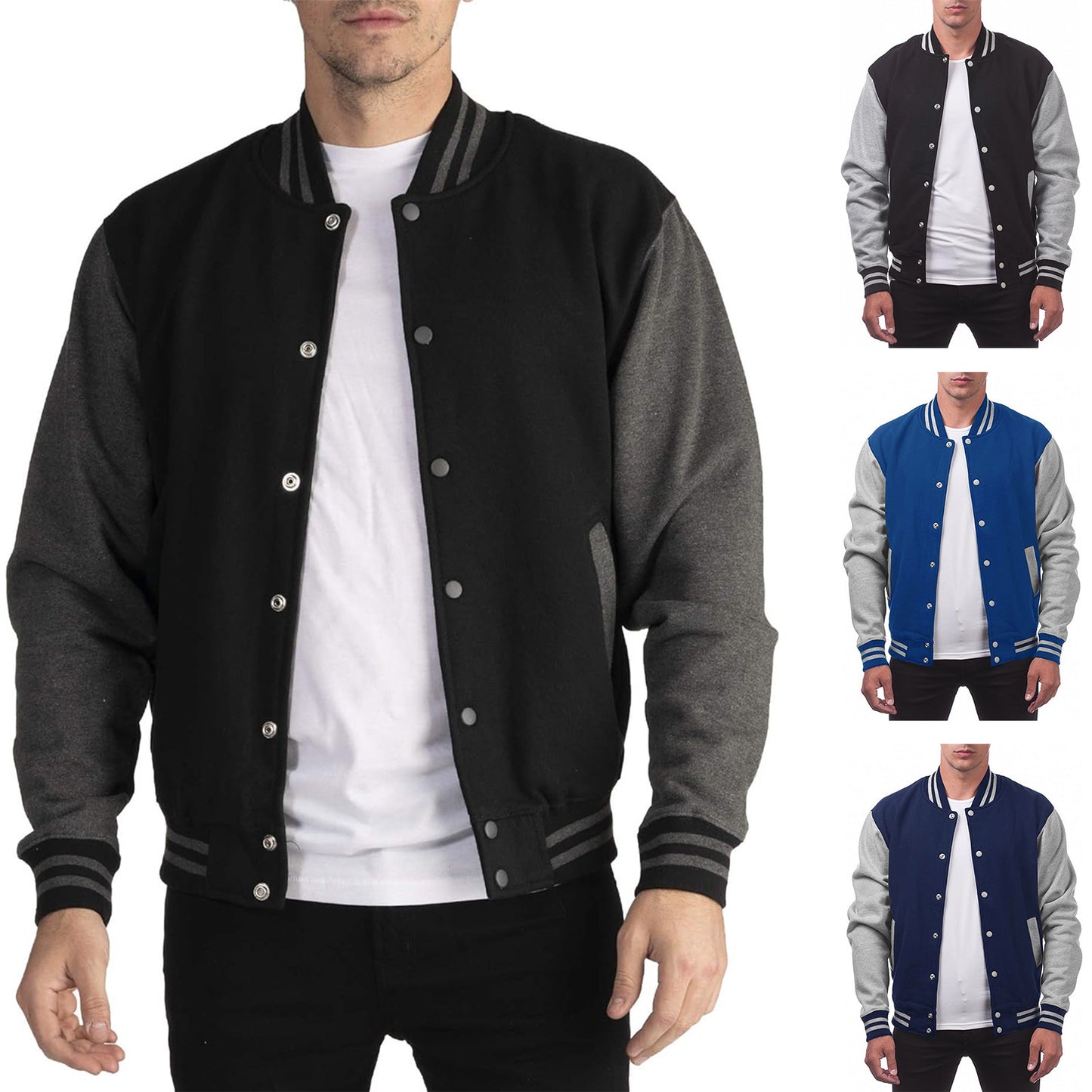 Men's Sweater Fleece Cardigan Coat Button Zipper Casual All-matching Jacket