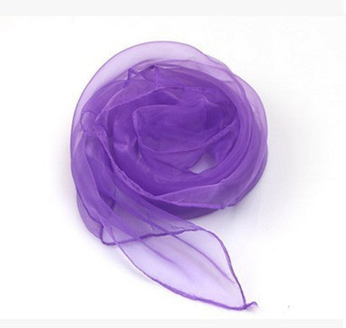 Small Square Candy Solid Color Gauze Scarf