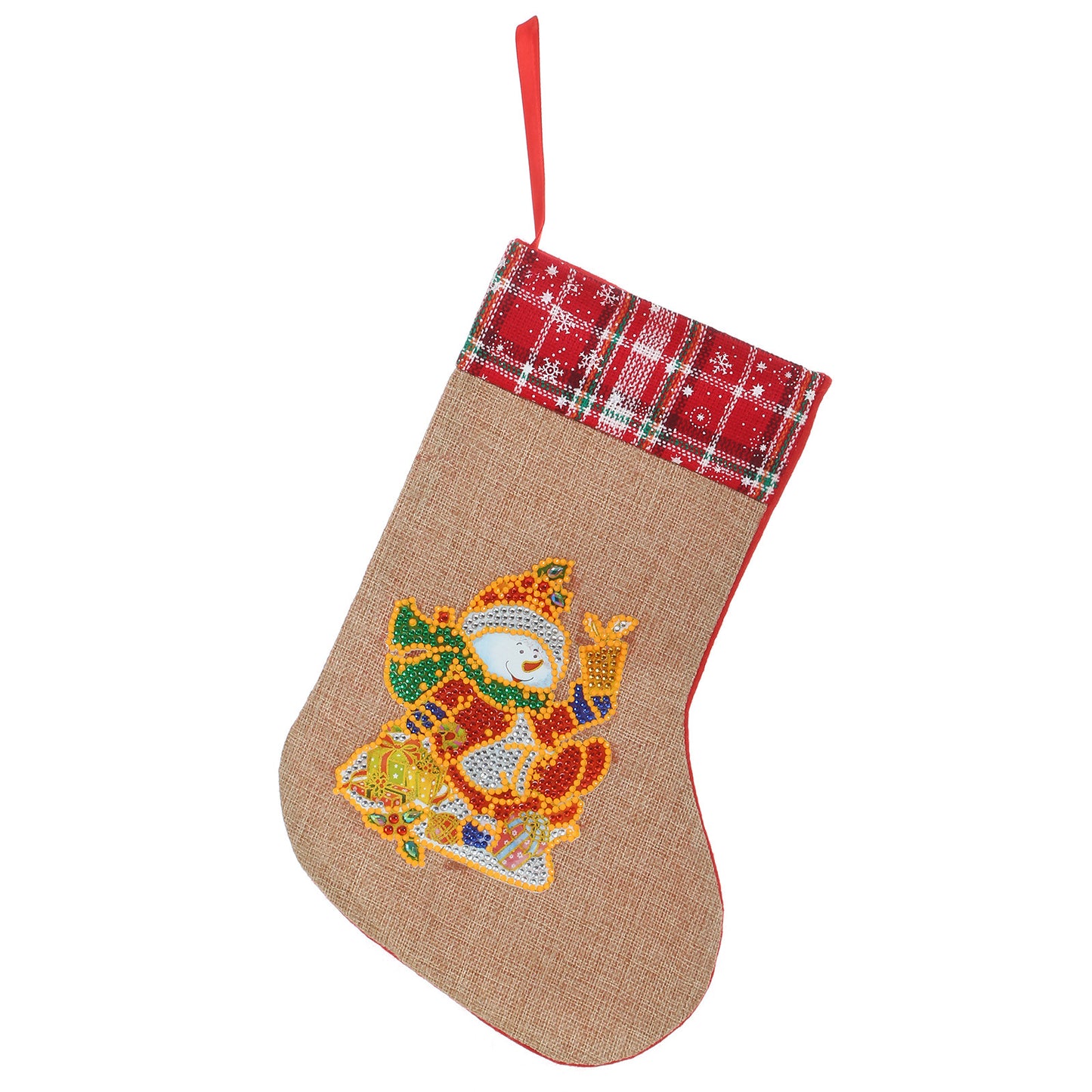 New Linen Christmas Glow Shaped Socks