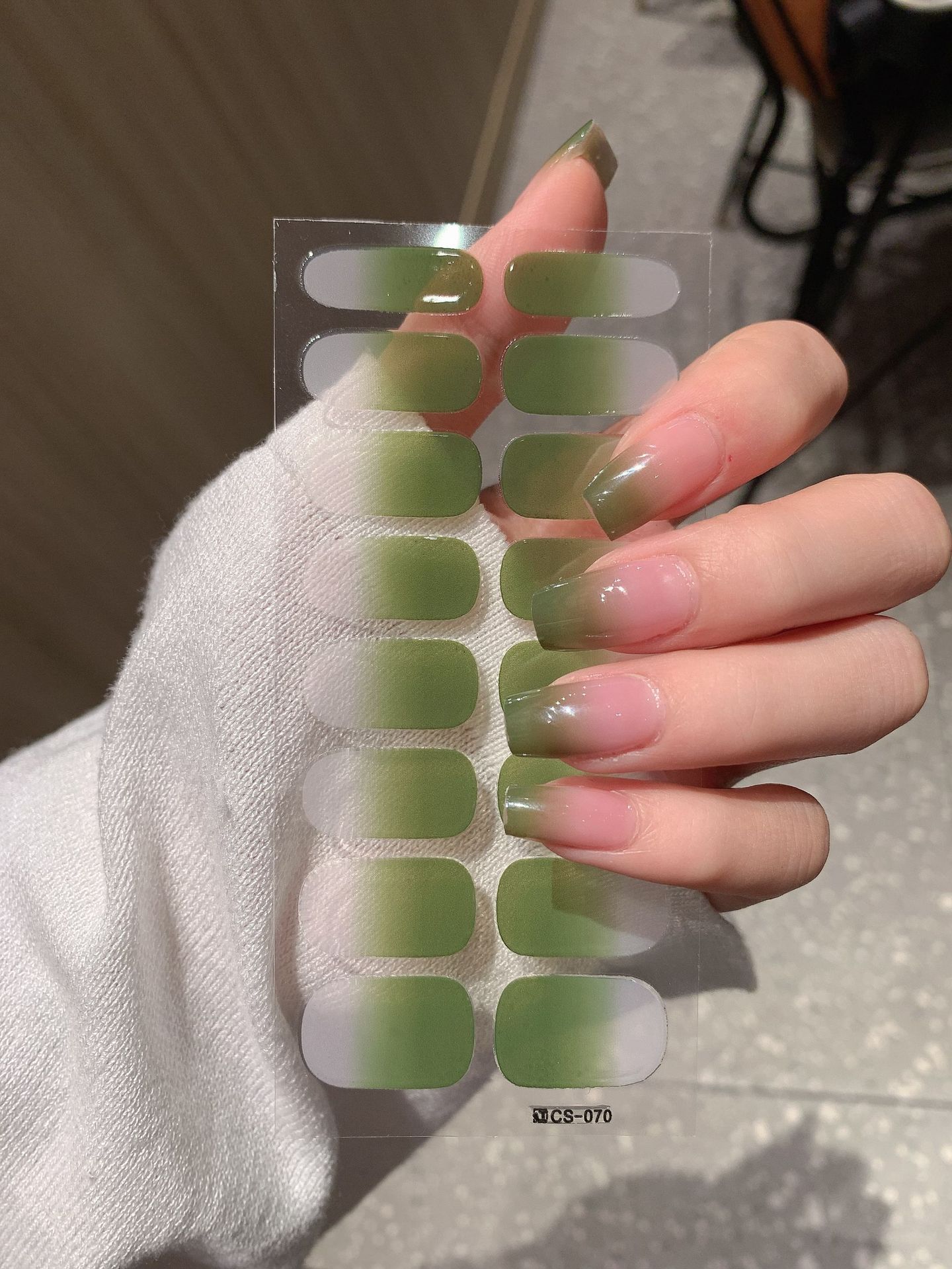 Gradient Color Nail Sticker Spring And Summer Comely Finger