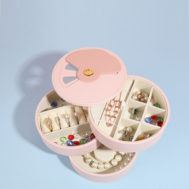 Multi-layer Jewelry Organizer Girl Fan