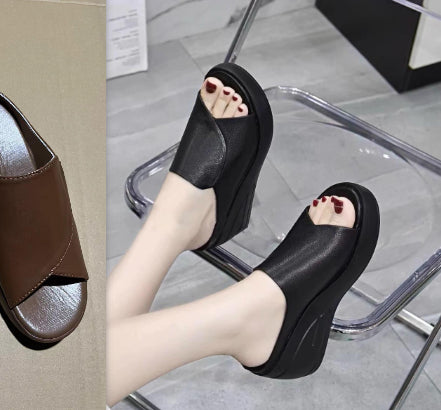 Summer Height Increasing Women's Sandals Korean Fashion
