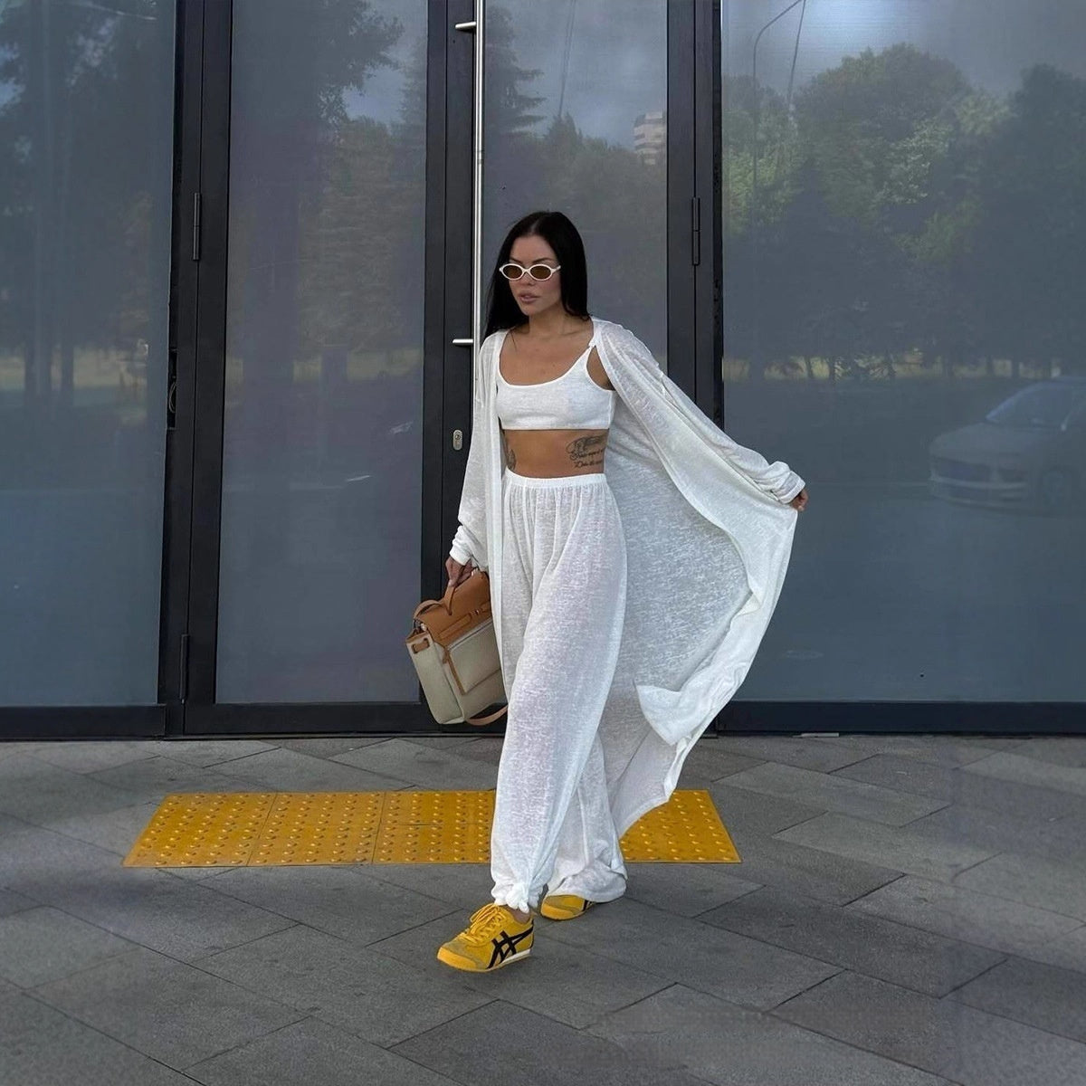 Street Fashion Hot Girl Trousers Two-piece Set