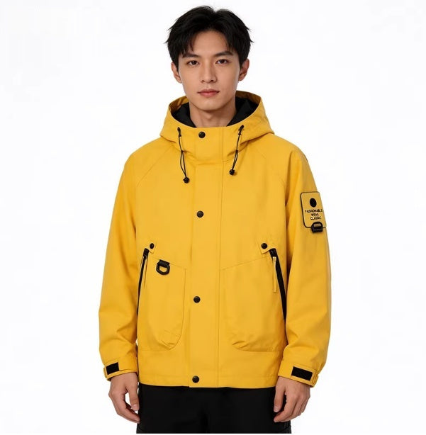 Hooded Work Clothes Men's Trendy Casual Handsome Outdoor Jacket